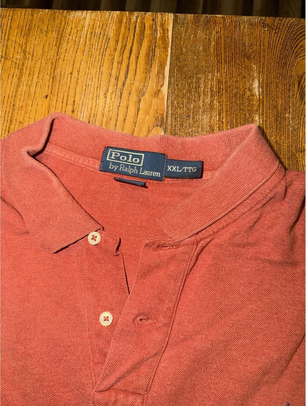 Polo Ralph Lauren Men’s Orange Polo Shirt 2XL With Pony